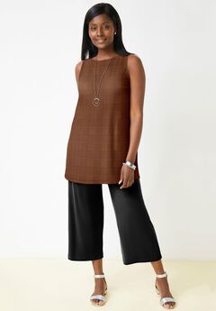 Stretch Knit Tunic Tank
