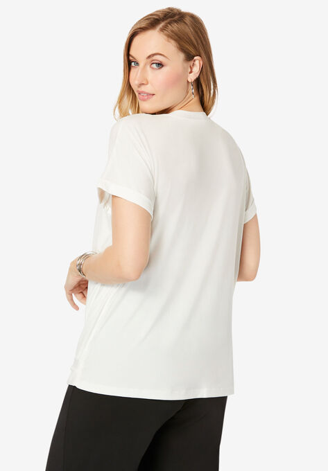 Surplice Wrap Top, , on-hover image number null