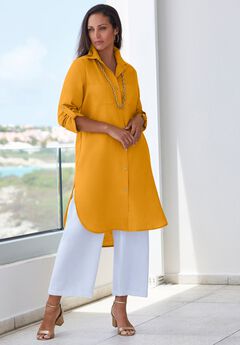 Plus Size Linen Shirts