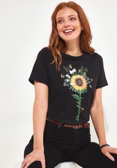 Stretch Cotton Graphic Tee