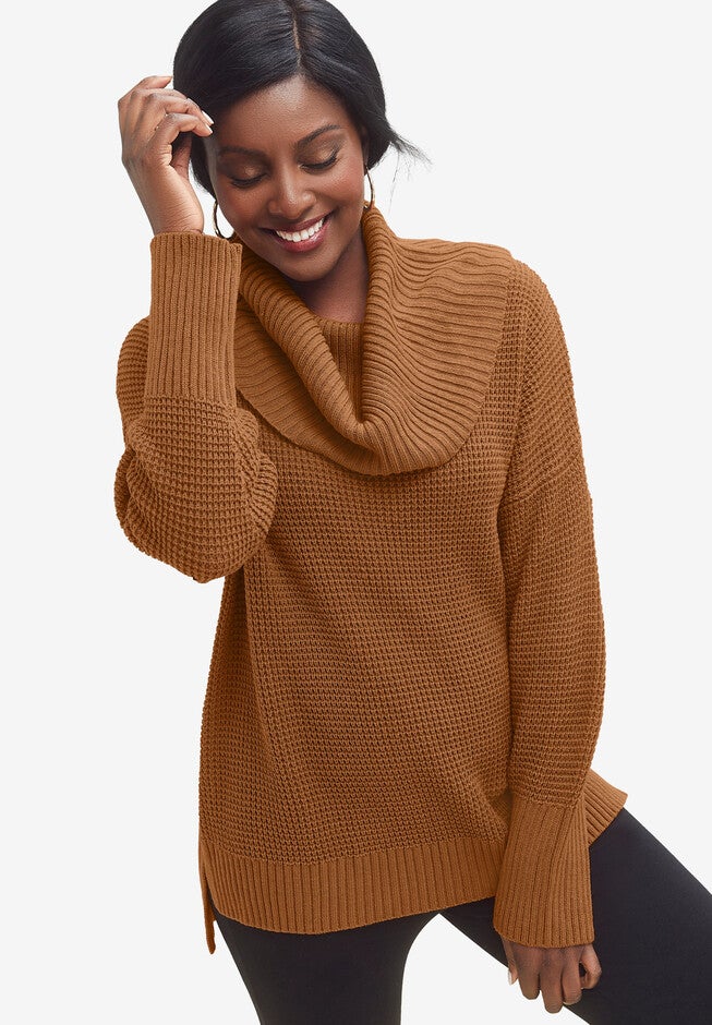 Cowl Neck Tunic, ANTIQUE COPPER, hi-res image number null