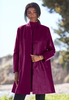 Leather Swing Coat