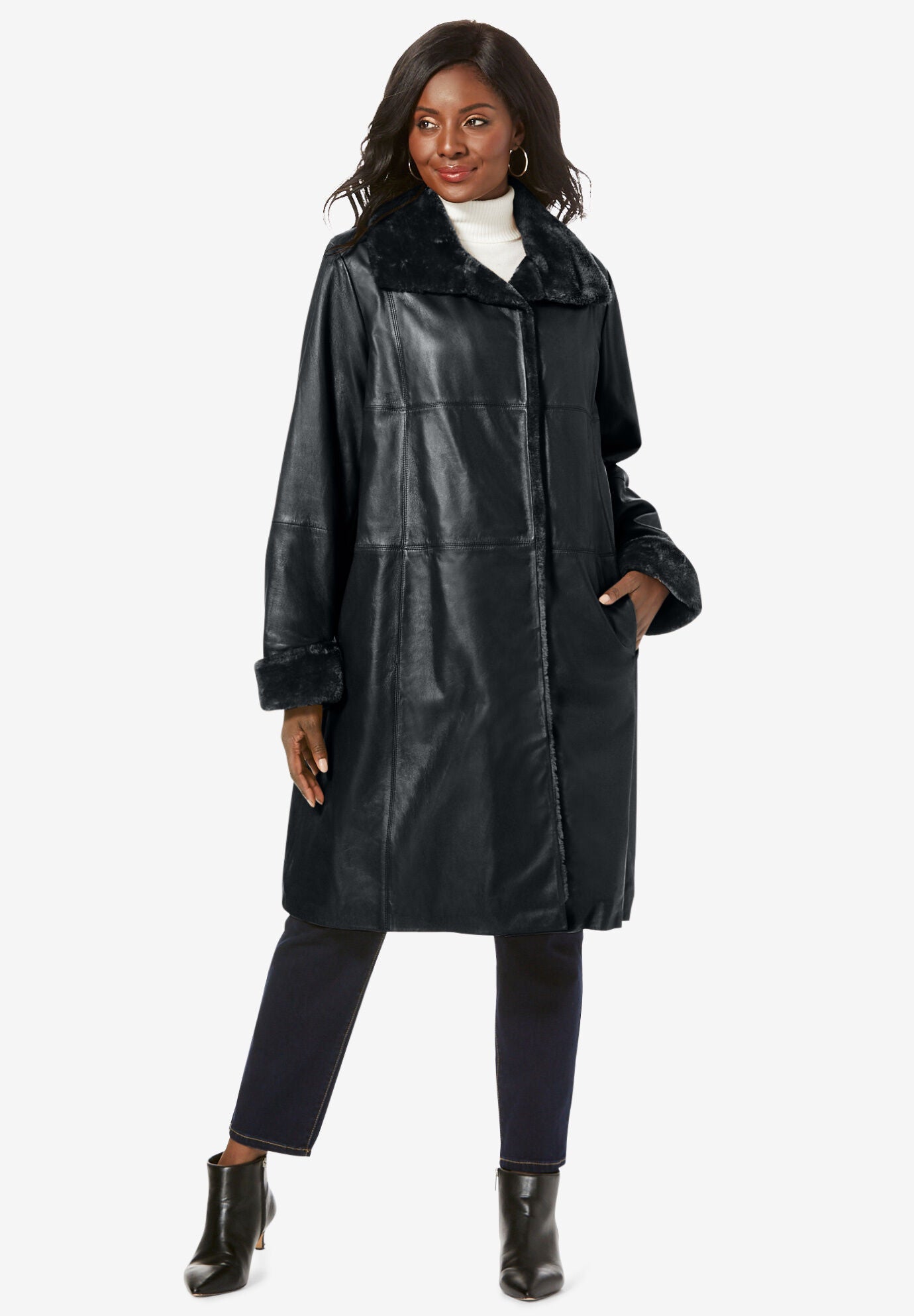roamans leather coats