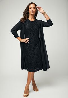 2-Piece Lace Jacket Dress