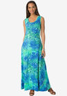 Flared Tank Dress, OCEAN PRINT, hi-res image number null