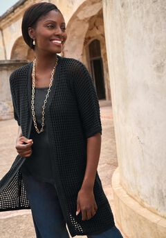 Crochet Long Cardigan