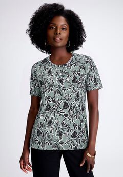 Fine Gauge Crewneck Knit Shell