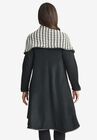 Faux Leather-Trim Sweater, , on-hover image number null