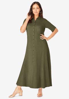 Plus Size Collared Dresses