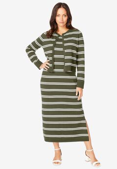 Two Piece Sweater Dress Set