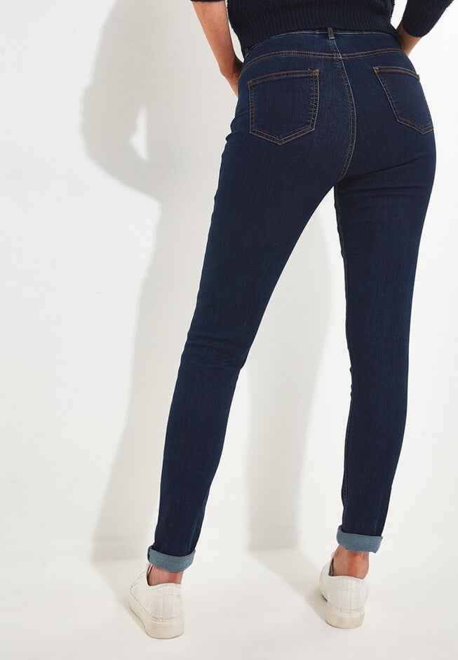 Stretch Denim Skinny Jean, DARK BLUE, alternate image number null