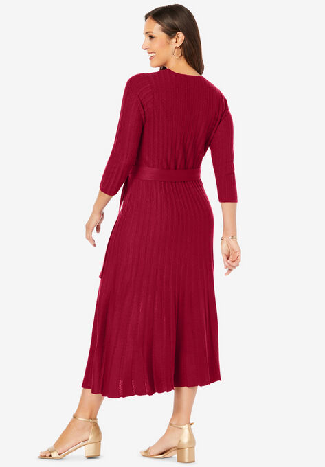 Wrap Sweater Dress, , on-hover image number null