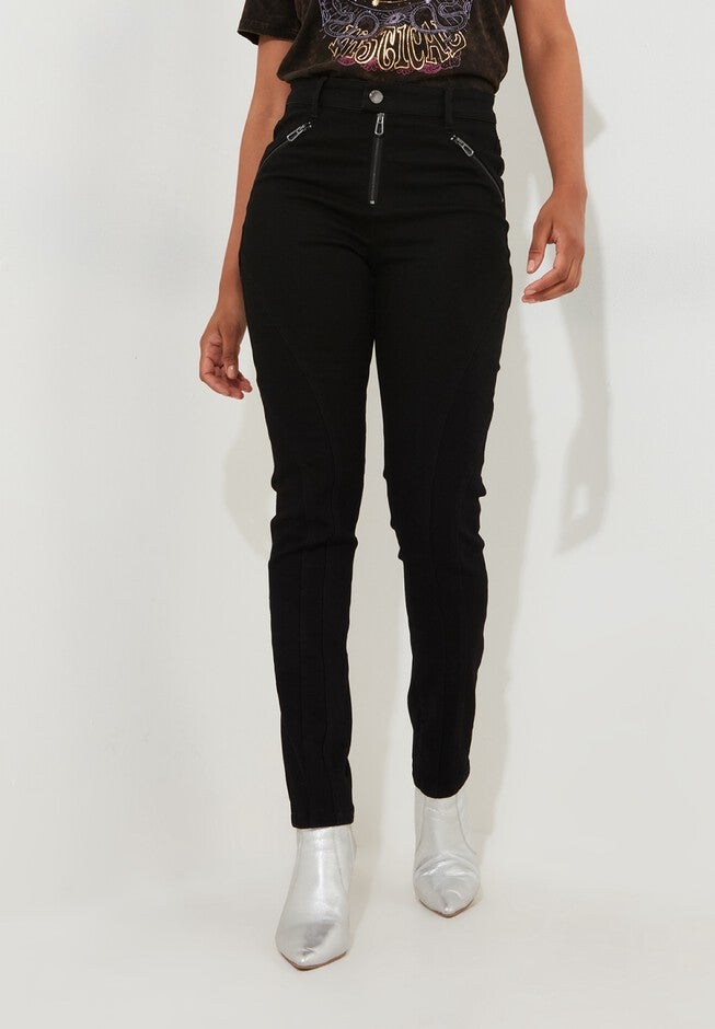 Stretch Denim Rocker Skinny Jean, BLACK, alternate image number null
