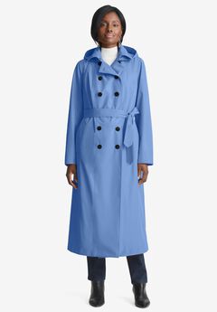 Double Breasted Long Trench Raincoat
