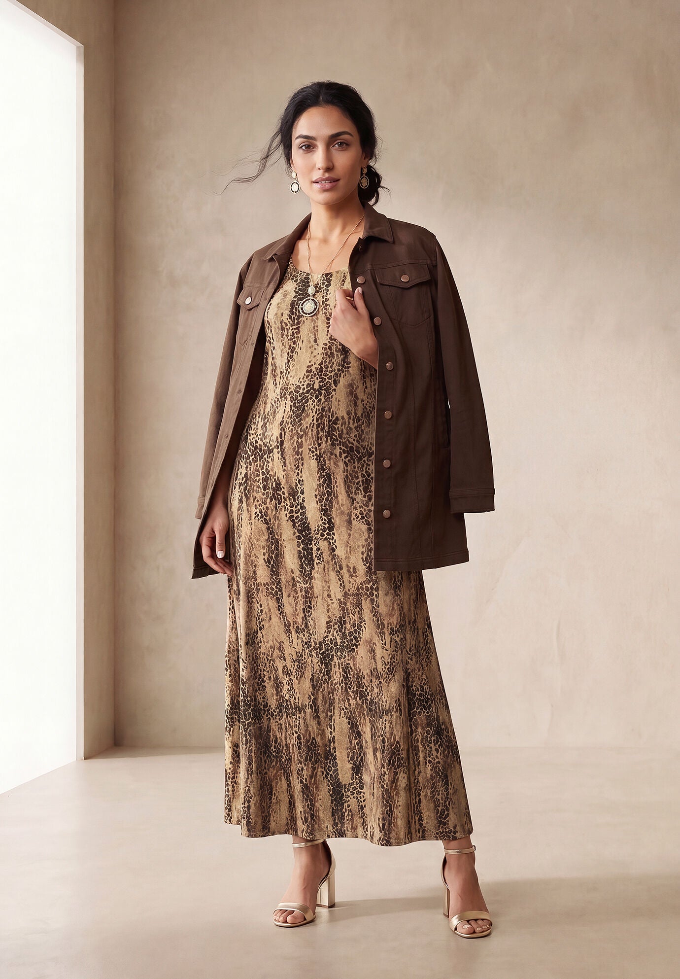 Long Denim Jacket, , alternate image number 11