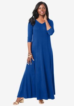 Double-V Maxi Dress