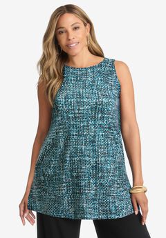 Stretch Knit Tunic Tank