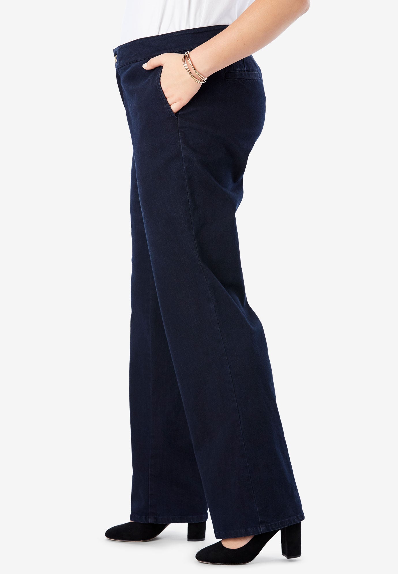 Refined Denim Trouser, , alternate image number 2