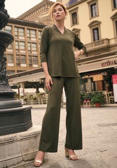 Perfect Ease A-Line Collared Top