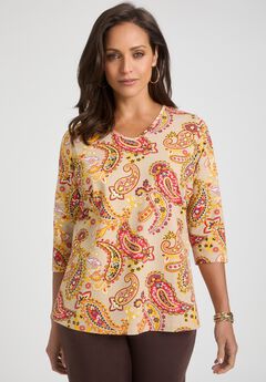 Stretch Cotton V-Neck Tee