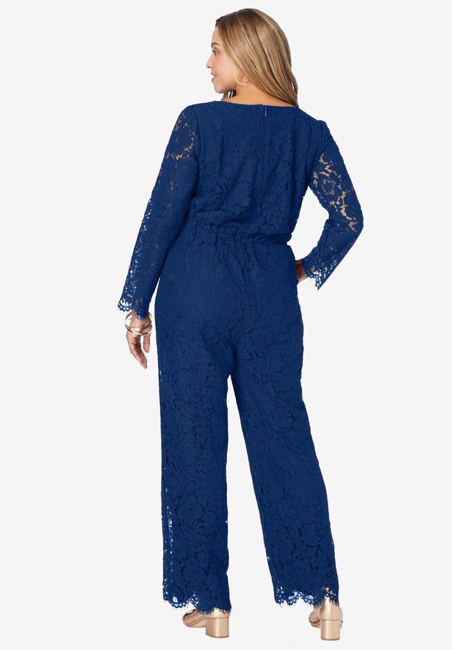 Wide Leg Lace Jumpsuit, , on-hover image number 1