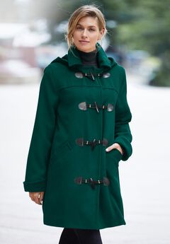 Hooded Toggle Wool Coat
