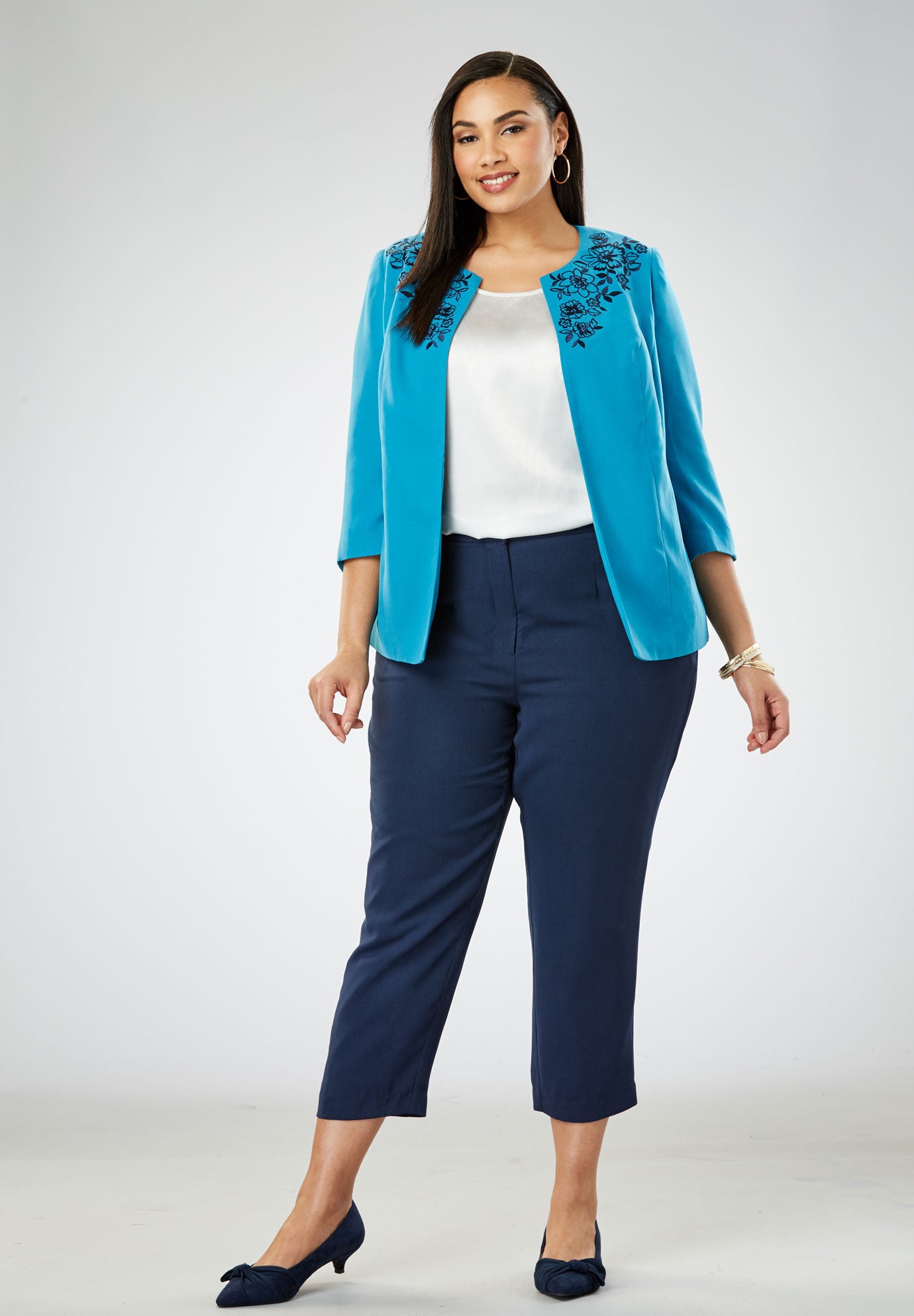 roamans dressy pant suits