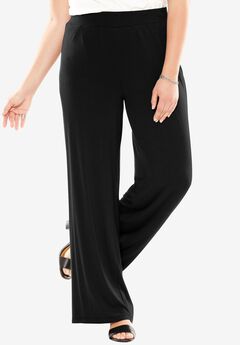 Plus Size Black Yoga Pants