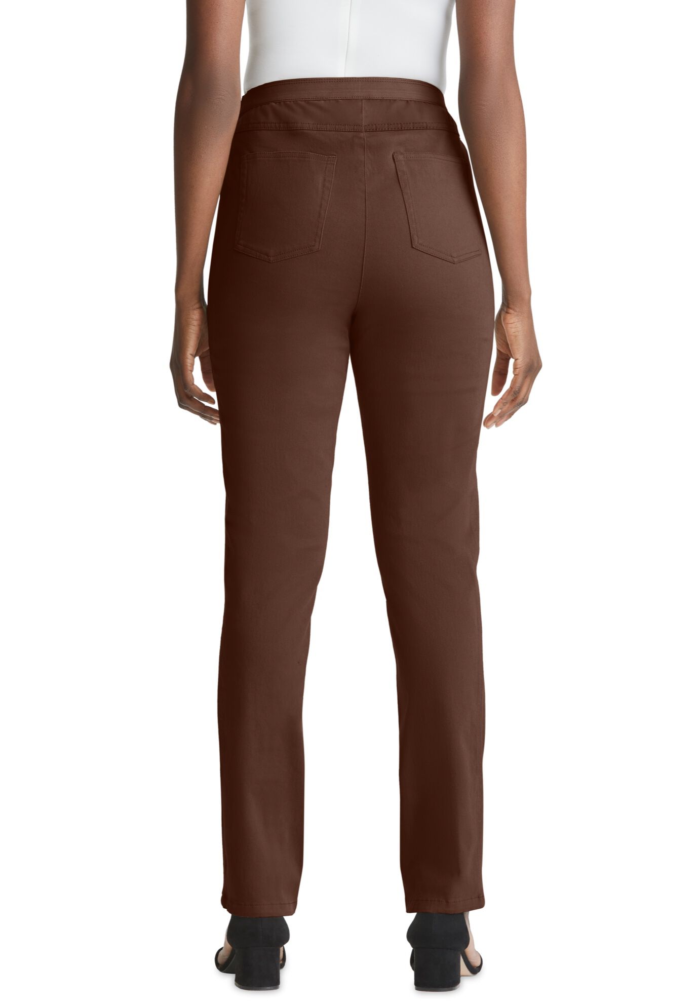 Stretch Denim Straight-Leg Jegging, , alternate image number 3