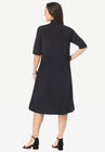 Mockneck Trapeze Dress, , on-hover image number null