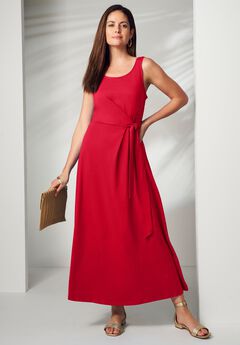 Side Tie Maxi Dress