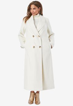 Long Shawl Collar Wool Coat