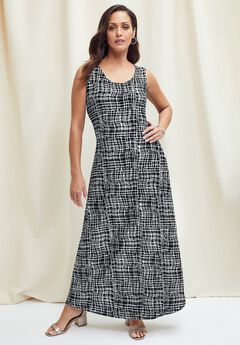 Stretch Knit Tank Maxi Dress