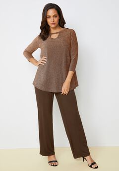 Plus Size Brown Tunics