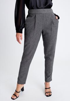 Herringbone Straight Leg Pant