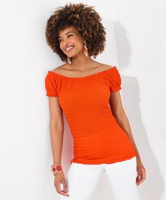 Stretchy Off the Shoulder Tee