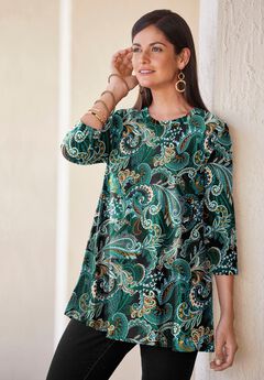 Stretch Knit Swing Tunic