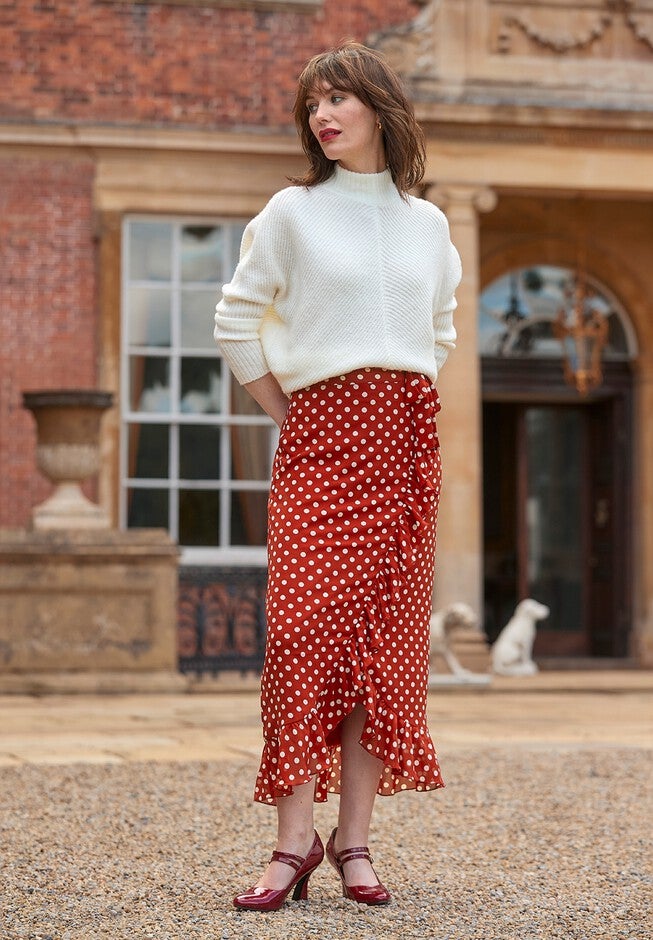 Mockneck Rib Sweater, CREAM, alternate image number null