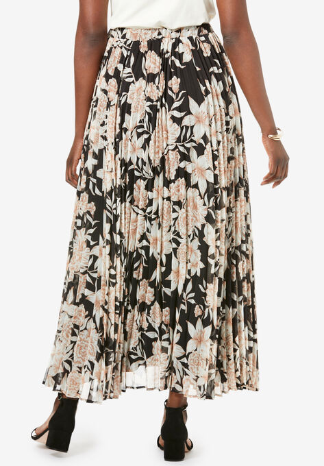 Pleated Maxi Skirt, , on-hover image number null