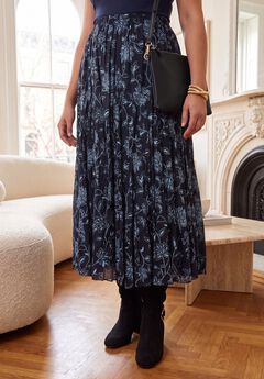 Flowing Crinkled Maxi Skirt