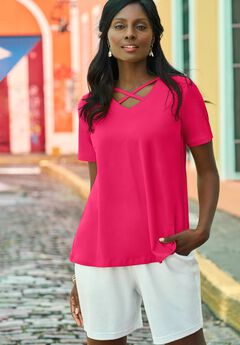 Plus Size Pink Tees