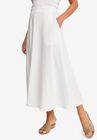 Soft Ease Midi Skirt, WHITE, hi-res image number null
