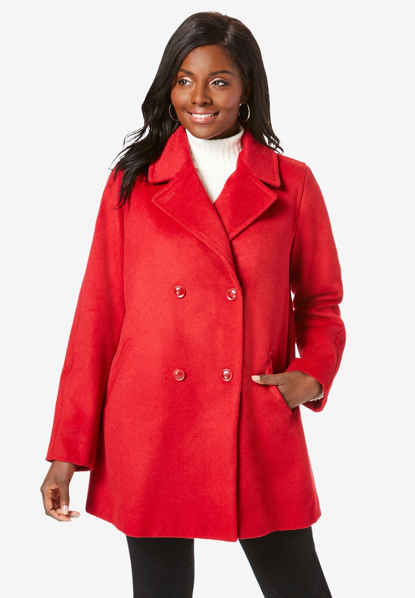 romans plus size coats