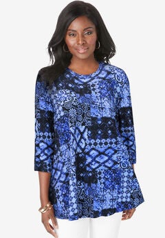 Stretch Knit Swing Tunic