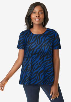 Stretch Cotton Trapeze Tee