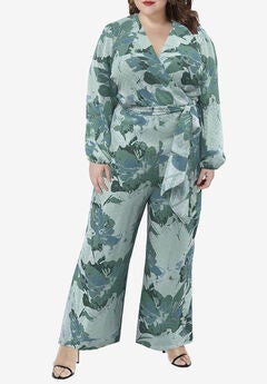 Faux Wrap Jumpsuit