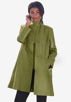Leather Swing Coat
