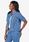 Short Sleeve Denim Jacket, , alternate image number null