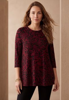 Stretch Knit Swing Tunic