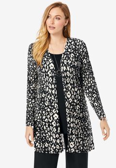Everyday Stretch Knit Open Front Cardigan